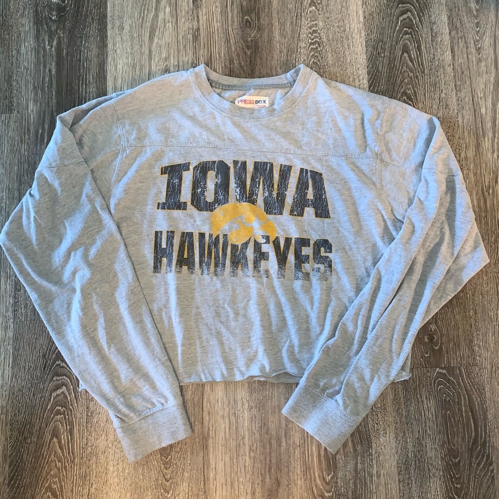 University of Iowa Hawkeyes Cropped Long Sleeve